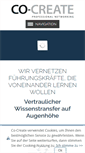 Mobile Screenshot of co-create.de